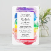 虹の水彩コレクション 結婚式招待状 招待状 (スタンド正面)