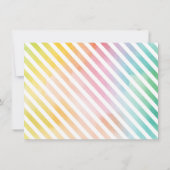 虹の水彩写真オーダーメイド子供用 サンキューカード (裏面)