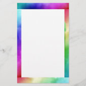 虹の水彩文房具 便箋 (正面)