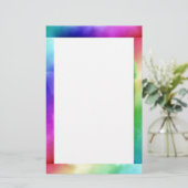 虹の水彩文房具 便箋 (スタンド正面)