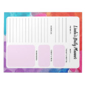 虹の水彩日記帳・タスクリスト帳 ノートパッド (正面)