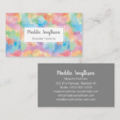 虹の水彩画の名刺 名刺 (正面/裏面)