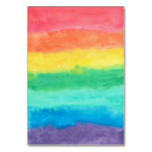 虹の水彩画の結婚式 テーブルナンバー (裏面)