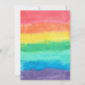 虹の水彩画の結婚式 招待状 (裏面)