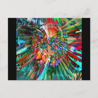 虹の水彩画 ポストカード