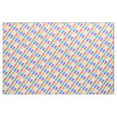 虹の水彩落書きパターン ファブリック (ヤード)