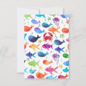 虹の水彩魚 Under The Sea 感謝 (裏面)