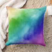 虹の水彩 クッション (ブランケット)