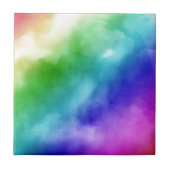 虹の水彩 タイル (正面)