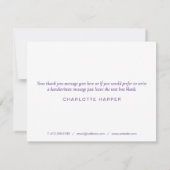 虹の水彩 ビジネス感謝カード サンキューカード (裏面)