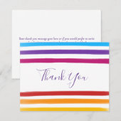 虹の水彩 ビジネス感謝カード サンキューカード (正面/裏面)