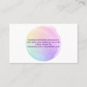 虹の水彩 名刺 (裏面)