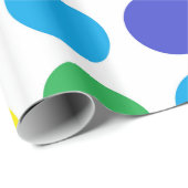 虹の水玉模様の包装紙 ラッピングペーパー (ロールコーナー)