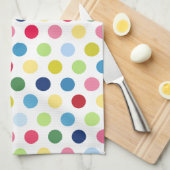 虹の水玉模様 キッチンタオル (四つ折り)
