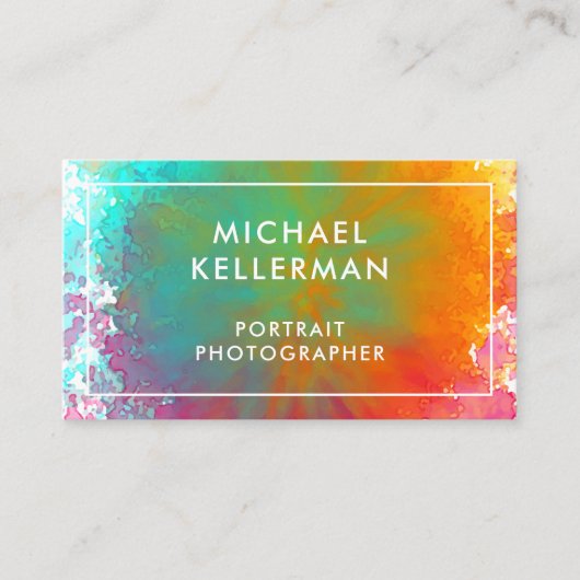 虹の水絵を描飛び 名刺 (正面)