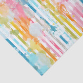 虹の水色のストライプ(ばちゃばちゃ)跳ねると絵を描 薄葉紙 (詳細)