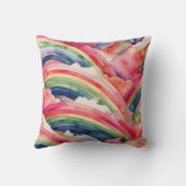 虹の水色 クッション (裏面)