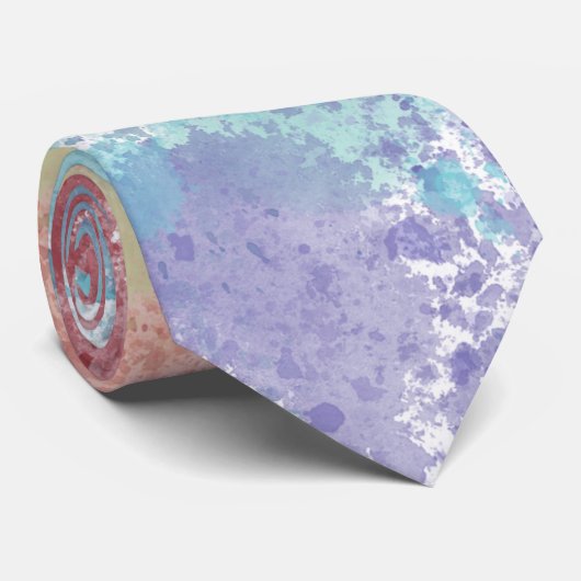 虹の水色 ネクタイ (ロール)