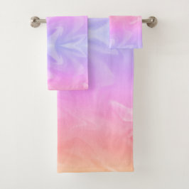 虹の水色 バスタオルセット