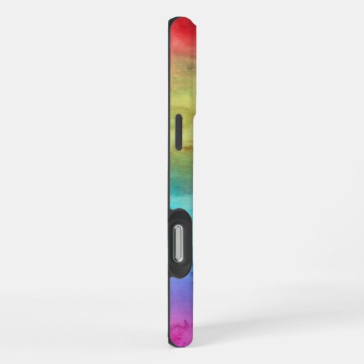 虹の水色 iPhoneケース (右側面)