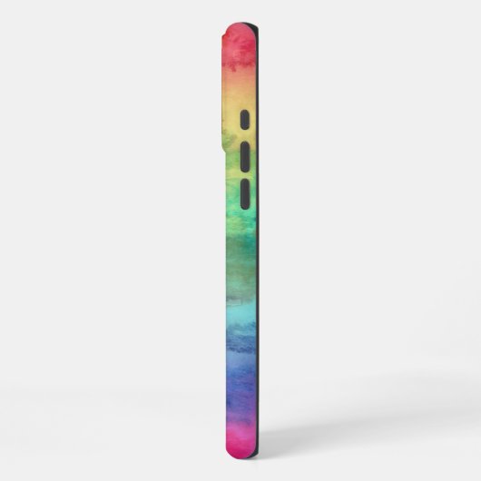 虹の水色 iPhoneケース (左側面)
