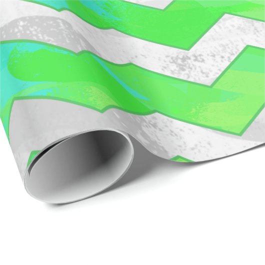 虹の氷のシェブロン模様 ラッピングペーパー (ロールコーナー)