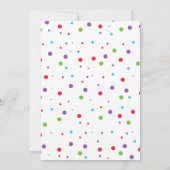 虹の氷のポップが飛び出す誕生日招待状 招待状 (裏面)