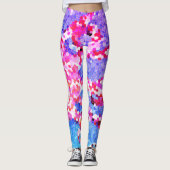 虹の汚れのガラス人魚のレギンスのヨガのズボン レギンス (正面)