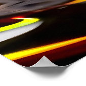 虹の池の水滴を間近に ポスター (角)