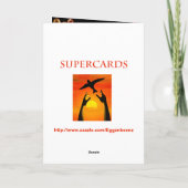 虹の泡と花火と40歳の誕生日 カード (裏面)