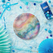 虹の泡の紙皿とパーティプレート ペーパープレート (パーティー)