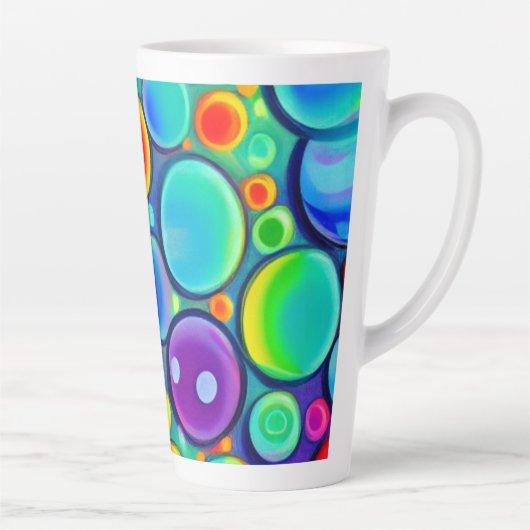虹の泡 カフェラテマグ (右)