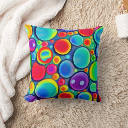 虹の泡 クッション (ブランケット)