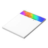 「虹の泡」 ノートパッド (回転)