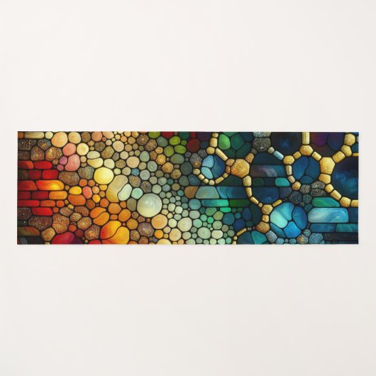 虹の泡 ヨガマット (正面(横))