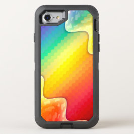 虹の波 オッターボックスディフェンダーiPhone SE/8/7 ケース