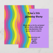 虹の波 招待状 (正面/裏面)