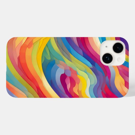 虹の波 Case-Mate iPhoneケース (裏面 (横))