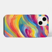 虹の波 iPhoneケース (裏面横)
