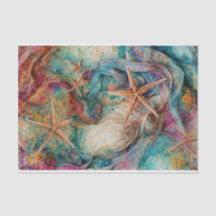 虹の海の星，色鮮やかなヒトデ