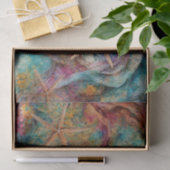 虹の海の星,色鮮やかなヒトデ 薄葉紙 (ギフト)