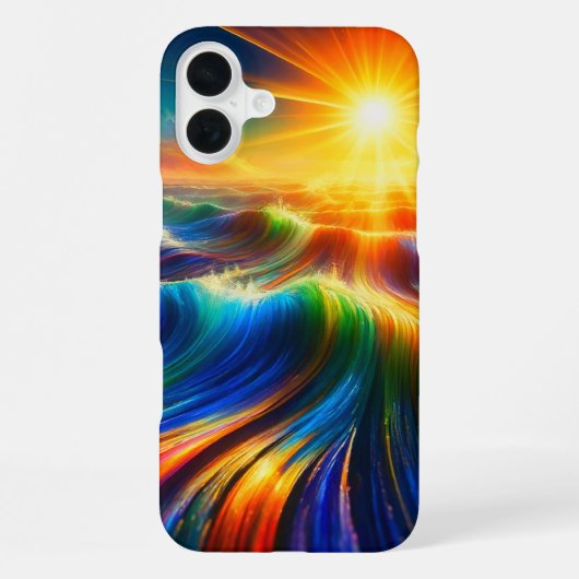 虹の海波 iPhoneケース (裏面)