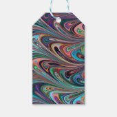 虹の渦巻きギフトラベル ギフトタグ (正面)