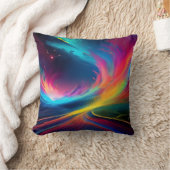 虹の渦巻きレギンス クッション (ブランケット)