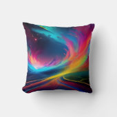 虹の渦巻きレギンス クッション (正面)