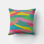 虹の渦巻き抽象芸術 クッション (裏面)