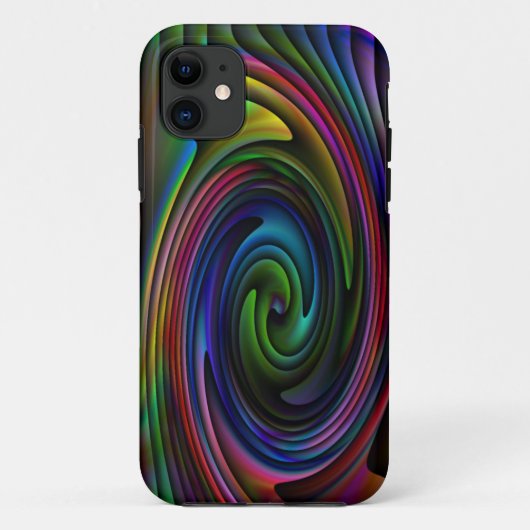 虹の渦巻き旋回ケース Case-Mate iPhoneケース (裏面)