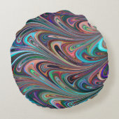 虹の渦巻き枕 ラウンドクッション (裏面)