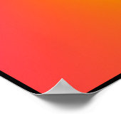 虹の渦巻き背景 ポスター (角)