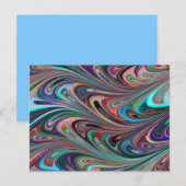 虹の渦巻き葉書 ポストカード (正面/裏面)
